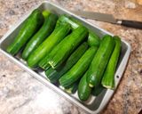 A picture of step 1 of Kousa (Syrian Stuffed Squash).