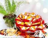 عکس مرحله 1 از دستور کیک زرافه ای