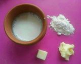 A picture of step 7 of Eggless quiche with hot coffee.