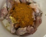 A picture of step 1 of Dhuwan chicken biryani.