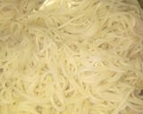 A picture of step 1 of Veg Hakka Noodles.