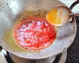 A picture of step 6 of Rajasthani papad ki sabji.