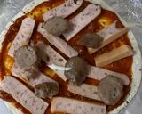 Gambar langkah 3 resipi Pizza quinoa wrap.
