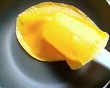 Gambar langkah 10 resipi Durian Crepe Kastad.