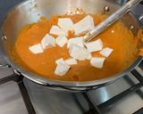 A picture of step 7 of Shahi paneer.