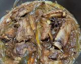 A picture of step 7 of Braised Pork Ribs with Onions.
