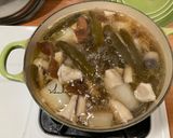 A picture of step 4 of Chicken Soup with Pickled Chili Peppers and Winter Melon.