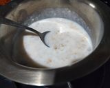 A picture of step 1 of Oats and rice pudding with chocolate sauce.