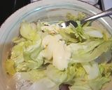 Foto del paso 2 de la receta: Ensalada de lechuga con jamón y queso