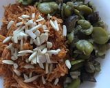 صورة لخطوة 5 من وصفة الرز الأحمر بالطماطم و حمسة الفول الأخضر و المشروم