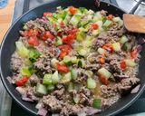 Une image de l'étape 12 de Gratin de thiéré au bœuf, légumes et emmental.