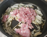 Foto del paso 2 de la receta: Macarrones con pollo, shiitake, espinacas y tomate