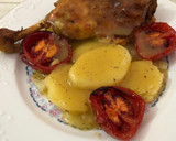 Foto del paso 6 de la receta: Pollo al horno con patatas panaderas y tomate asado