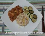 Foto del paso 3 de la receta Bonito del norte con salsa de tomate casera y arroz a la colombi