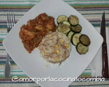 Foto del paso 3 de la receta: Bonito del norte con salsa de tomate casera y arroz a la colombi