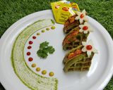 A picture of step 9 of Cheesy Veggie Moong Waffle Bites.