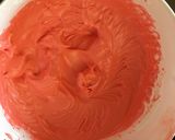 A picture of step 3 of Red macaroons with golden heart#themechallenge.