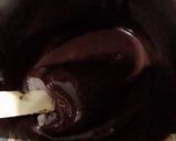 A picture of step 7 of Oreo double layer chocolate bar.