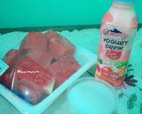 Foto langkah ke 2 dari resep Es Yogurt Semangka 🍉.