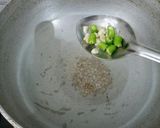 A picture of step 1 of Lal saag sabji.