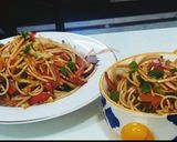 वेज हक्का नूडल्स (Veg hakka noodles recipe in Hindi) रेसिपी चरण 13 फोटो
