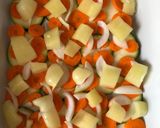 Lazacos zöldségek csőben sütve recept fázis 1 fotója