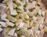 A picture of step 1 of Raw Mango Aam Papad.