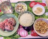Hình bước làm 1 của món Bánh bột báng nhân thịt