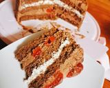 Foto del paso 7 de la receta: Torta de chocolate con fresas ! estilo repostería coreana 💞✨