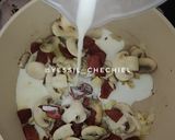 Foto langkah ke 5 dari resep Fusilli Carbonara Mushroom.
