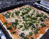 صورة لخطوة 1 من وصفة بيتزا مربّعة Pizza carrée