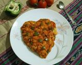 A picture of step 5 of Bread Upma.