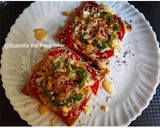 A picture of step 7 of Brown bread pizza.
