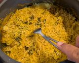 A picture of step 12 of Chicken biriyani in pressure cooker.