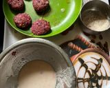 A picture of step 4 of Beetroot pulp tikki (crunchy tea time snacks).