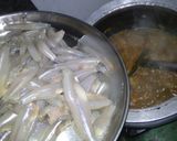A picture of step 6 of Nethallu fish Curry.