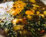 A picture of step 3 of Pumpkin with dill leaves soup.