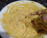 A picture of step 2 of Besan Bhajiya (Chickpea Flour Fritters).