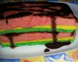 Foto langkah ke 9 dari resep Brownies pelangi kukus (simple).