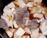 A picture of step 3 of Yam porridge.