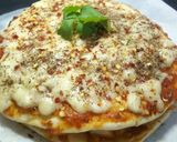 A picture of step 13 of Pizza Sandwich 😋.