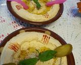 A picture of step 3 of Hummus with Tahini.