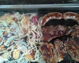 Foto del paso 4 de la receta: Tira banderita al chimi con batatas y papas, a la plancheta