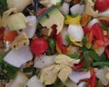 A picture of step 10 of My Mixed Roasted Veg dish. 😁.