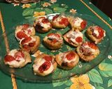 Une image de l'étape 7 de Petits nids farcis jambon blanc,mozzarella di buffala et tomates cerises.