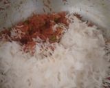A picture of step 3 of Carrot pulav.