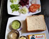 A picture of step 1 of Beetroot sandwich.