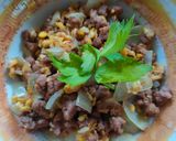 Foto langkah ke 3 dari resep Telur orak arik + daging.