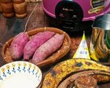Foto langkah ke 1 dari resep Kolak Ubi ungu Pisang Magiccom.