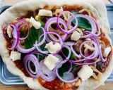 รูปขั้นตอนการทำที่ 4 ของ โฮมเมดพิซซ่า🍕หน้าเห็ดดอง🍄กับพริกดองทำเอง🌶️